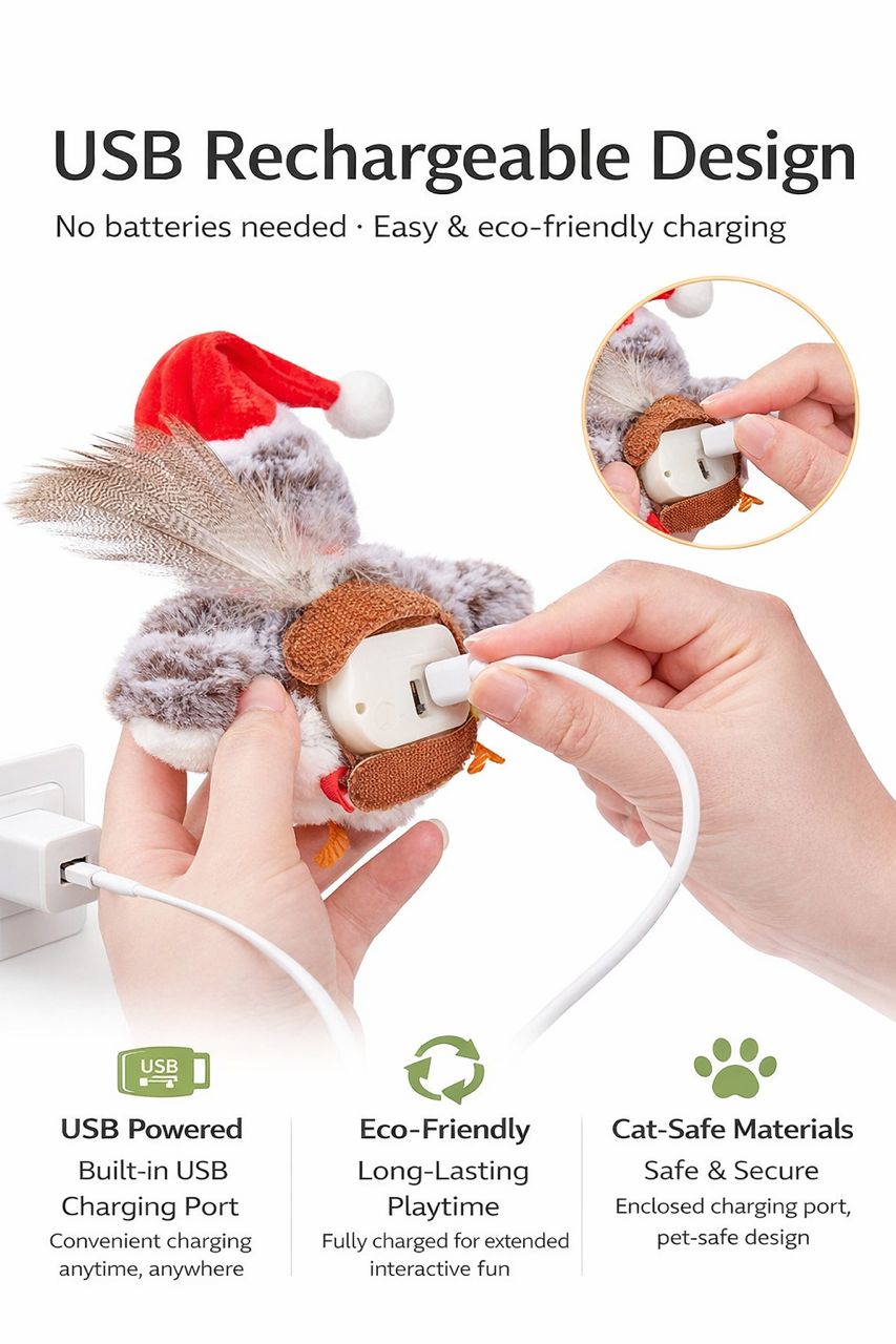 Interactive Bird Cat Toy
