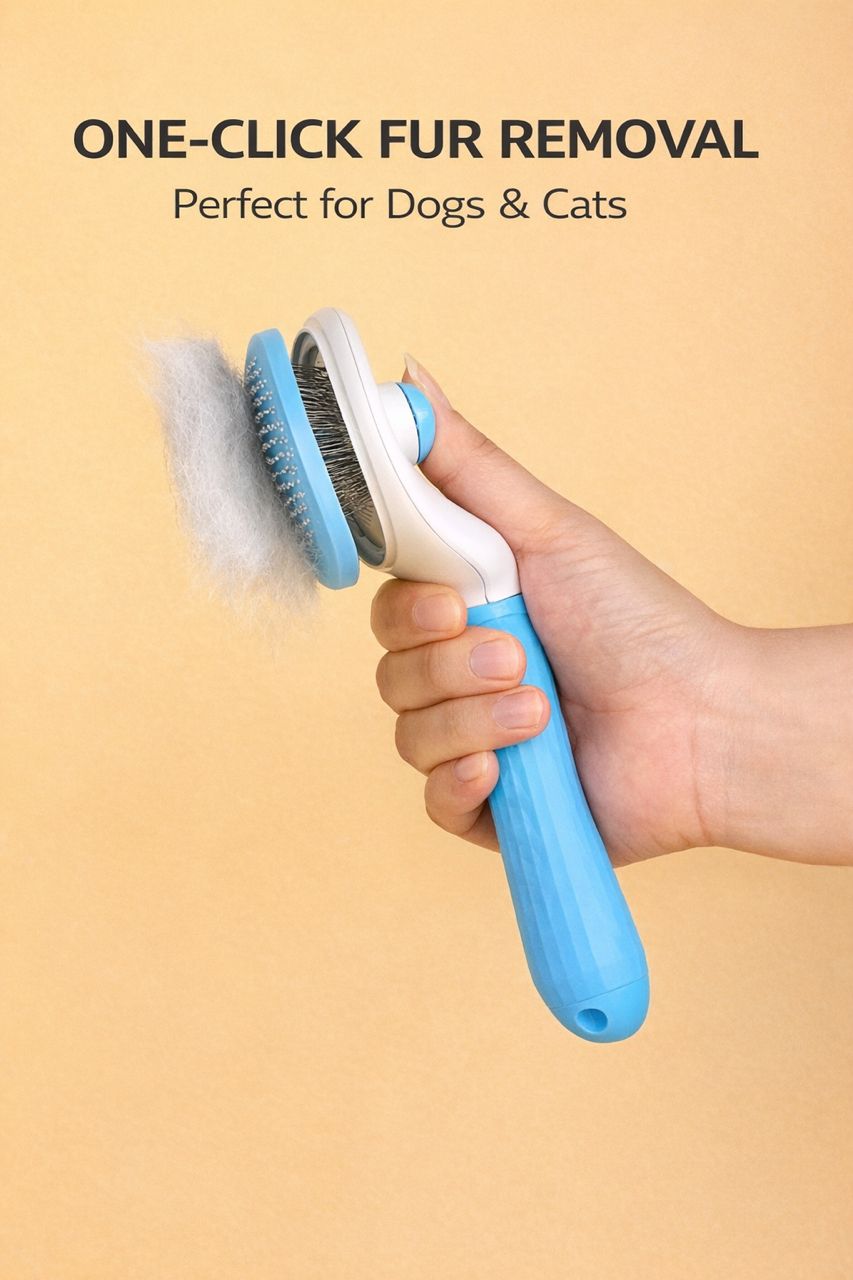 One-Click Self-Cleaning Brush